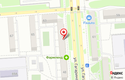 Фирменный мясной магазин Равис на улице Гагарина, 48 на карте