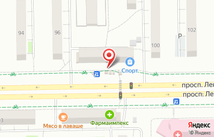 Продовольственный супермаркет Мария-Ра на проспекте Ленина, 98 на карте