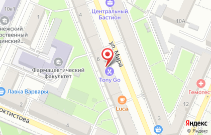 Магазин тканей в Воронеже на карте