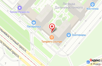 Центр паровых коктейлей Tangiers Lounge Vostok на карте