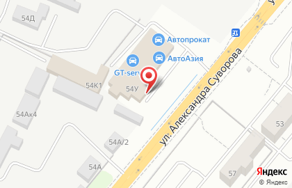 Банкет-кафе Апельсин на улице А.Суворова на карте