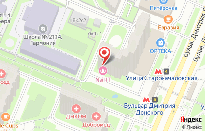Магазин разливных напитков Пивмаркет на бульваре Дмитрия Донского на карте