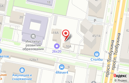 За столбами на карте
