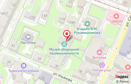 Нижегородский городской музей техники и оборонной промышленности в Нижнем Новгороде на карте