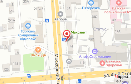 Анастасия Тур на Московском проспекте на карте