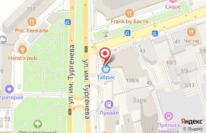 Туристическая компания Весёлый турист на улице имени Тургенева на карте