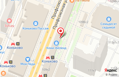 Терминал МТС-Банк на Профсоюзной улице, 109 к 2 на карте