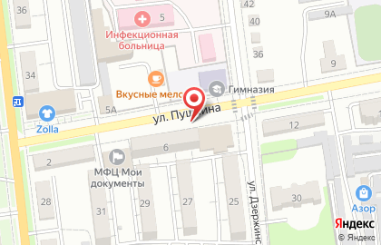 Торговый центр Пушкинский на улице Пушкина на карте