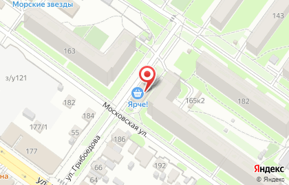 Киоск по продаже мясной продукции в Октябрьском районе на карте
