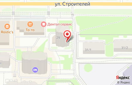 Парикмахерская Звезда на улице Строителей на карте