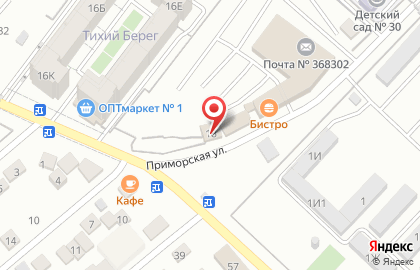 Армейский магазин на Приморской улице на карте
