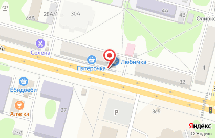 Супермаркет Пятёрочка в Красноярске на карте