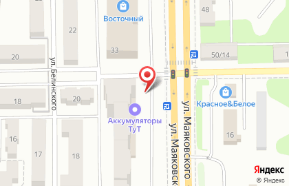 Специализированный магазин отопления, водоснабжения и кондиционирования Теплов на улице Маяковского на карте