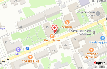 Пиццерия Додо Пицца на Московской улице на карте