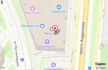 Салон Ювелирцентр на проспекте Андропова на карте