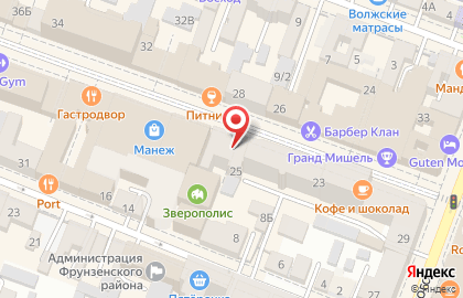 Бар Маяковский в Фрунзенском районе на карте