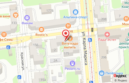 Магазин тканей и швейной фурнитуры Радуга на Советской улице на карте