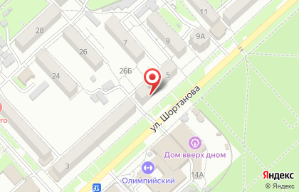 Салон красоты Элита на улице Шортанова на карте