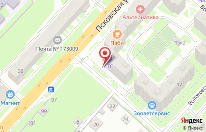 Секонд-хенд Евробренд на ​Псковской на карте