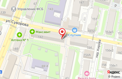 Ферма магазин мясных продуктов на улице Суворова на карте