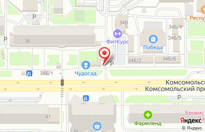 Мясная лавка на Комсомольском проспекте на карте