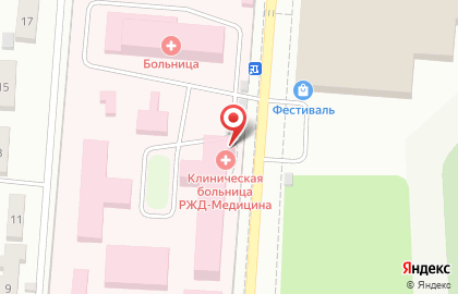 Поликлиника Отделенческая больница на станции Муром на Пионерской улице на карте