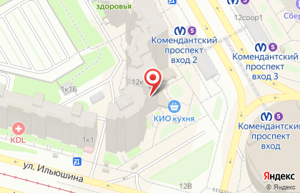 Ломбард 585Gold на Комендантском проспекте, 12 на карте