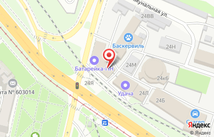 На углу в Московском районе на карте