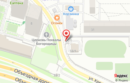 Уралвторма на улице Крестинского на карте