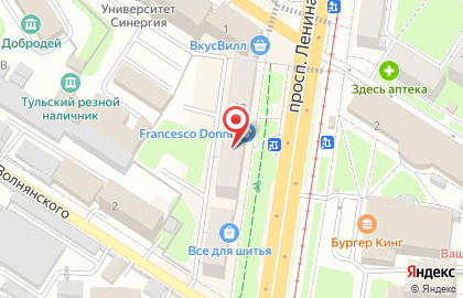Кайзер на проспекте Ленина на карте