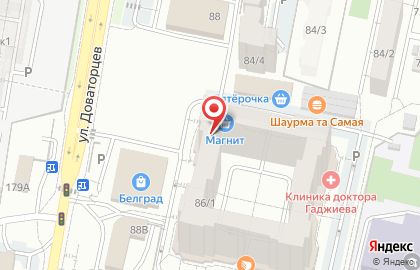 Продуктовый магазин Минутка на улице Доваторцев на карте