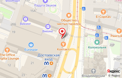 Sweet Village hostel на Владимирском проспекте на карте