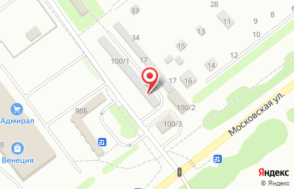 Шиномонтажная мастерская 4 точки на Московской улице на карте