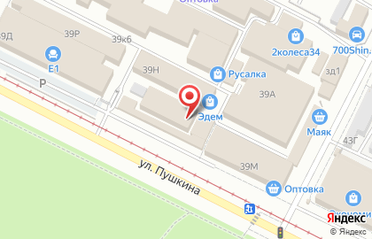 Торгово-монтажная компания Бриз на улице Пушкина на карте