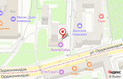 Мосгорломбард на метро Шаболовская на карте