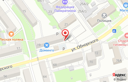Торговая компания Двери на улице Обнорского на карте