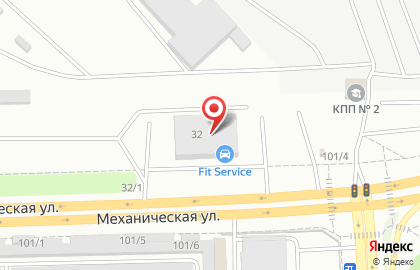 Автосервис FIT SERVICE на улице Механическая на карте