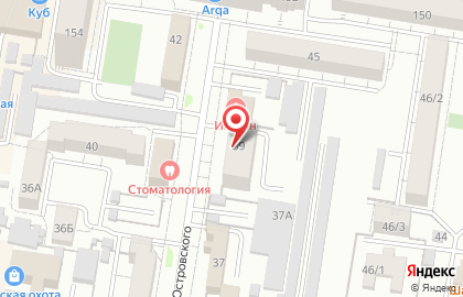 Магазин пряжи и вышивки Волшебная нить на улице Островского на карте