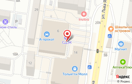 Магазин напитков Дионис на улице Льва Яшина на карте