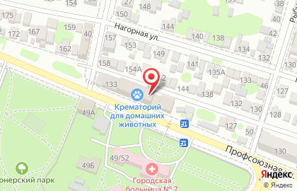 Ростовская картонажно-полиграфическая фабрика на карте