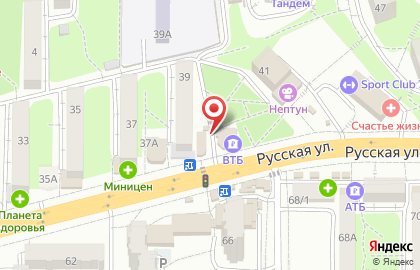Банкомат Банк ВТБ24, филиал в г. Владивостоке на Русской улице, 39б на карте