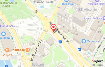 Магазин чулочно-носочных изделий на Курортном проспекте, 5а/2 на карте