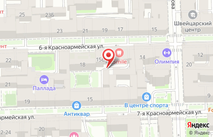 СМАРТ ДОРЗ на 6-ой Красноармейской улице на карте