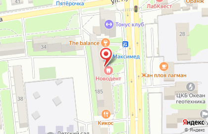 Стоматологическая клиника Новодент на проспекте Дзержинского на карте