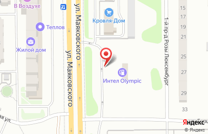 Звезда на улице Маяковского на карте