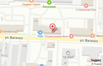 Сервис заказа легкового и грузового транспорта Максим на улице Васенко на карте