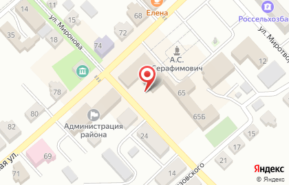 1C на улице Октябрьская на карте