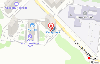 Строительная компания ск 10гпз на бульваре Комарова на карте