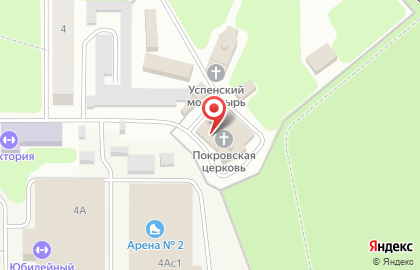 Свято-успенский мужской монастырь в Парковом переулке на карте