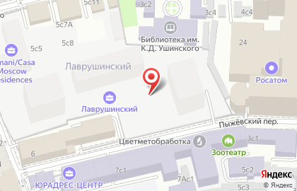 Компания Золото ОПТ в Большом Толмачевском переулке на карте